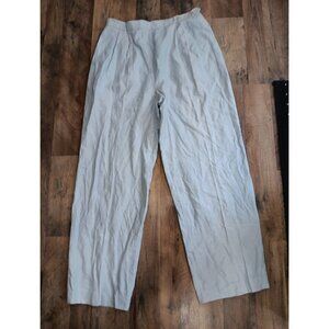 Ralph Lauren Women’s Linen Pants Wide Leg Pale BLUE Size‎ 14.